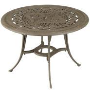 Malibu Outdoor Mesas Table in Taupe