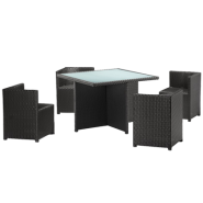 Turtle Bach Table Set in Chocolate